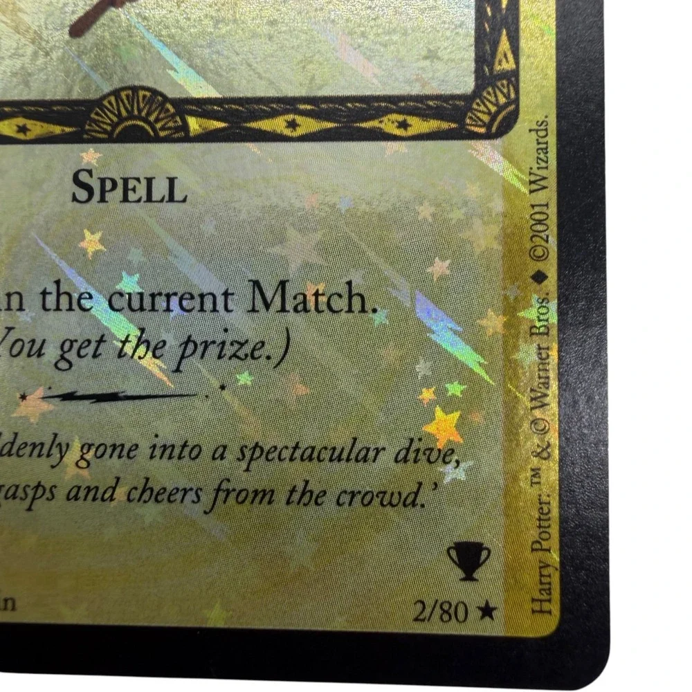 Harry Potter TCG Catch the Snitch 2/80 Quidditch Cup Rare Holo Foil 2001 WotC